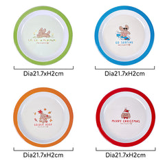 Himake Mr.fluffy Cartoon Pattern Design Melamine Kids Plate Kids Dinnerware Custom Melamine Dinner Plates