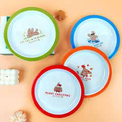 Himake Mr.fluffy Cartoon Pattern Design Melamine Kids Plate Kids Dinnerware Custom Melamine Dinner Plates