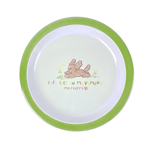 Himake Mr.fluffy Cartoon Pattern Design Melamine Kids Plate Kids Dinnerware Custom Melamine Dinner Plates