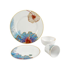 Wholesale European Luxury Fine White like Ceramic Rustic Tableware Sets Melamine Dinnerware Set For Homeware