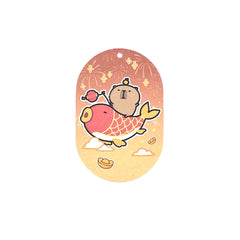 Himake Compressed Wood Pulp Cute Cartoon Mr.fluffy Cleaning Dishwashing Sponge for Kitchen Reusable Sponges Quick Drying for Kitchens