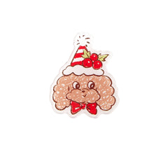 Custom Cute Mr. Fluffy 3D PVC Fridge Magnets - Reusable Seasonal Themed Cartoon Teddy Dog Refrigerator Magnets for Kids & Home Decor