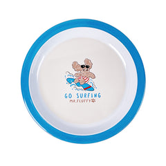 Himake Mr.fluffy Cartoon Pattern Design Melamine Kids Plate Kids Dinnerware Custom Melamine Dinner Plates