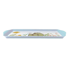 Cute Capybara Printed Melamine Handle Tray Wholesale Decorative Tray for Bread Sandwich Coffee Tea Pink Home Serving Tray