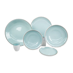 hot selling white and green noodle rice ramen bowl for hotel and restaurant salad Imitation ceramic melamine sets