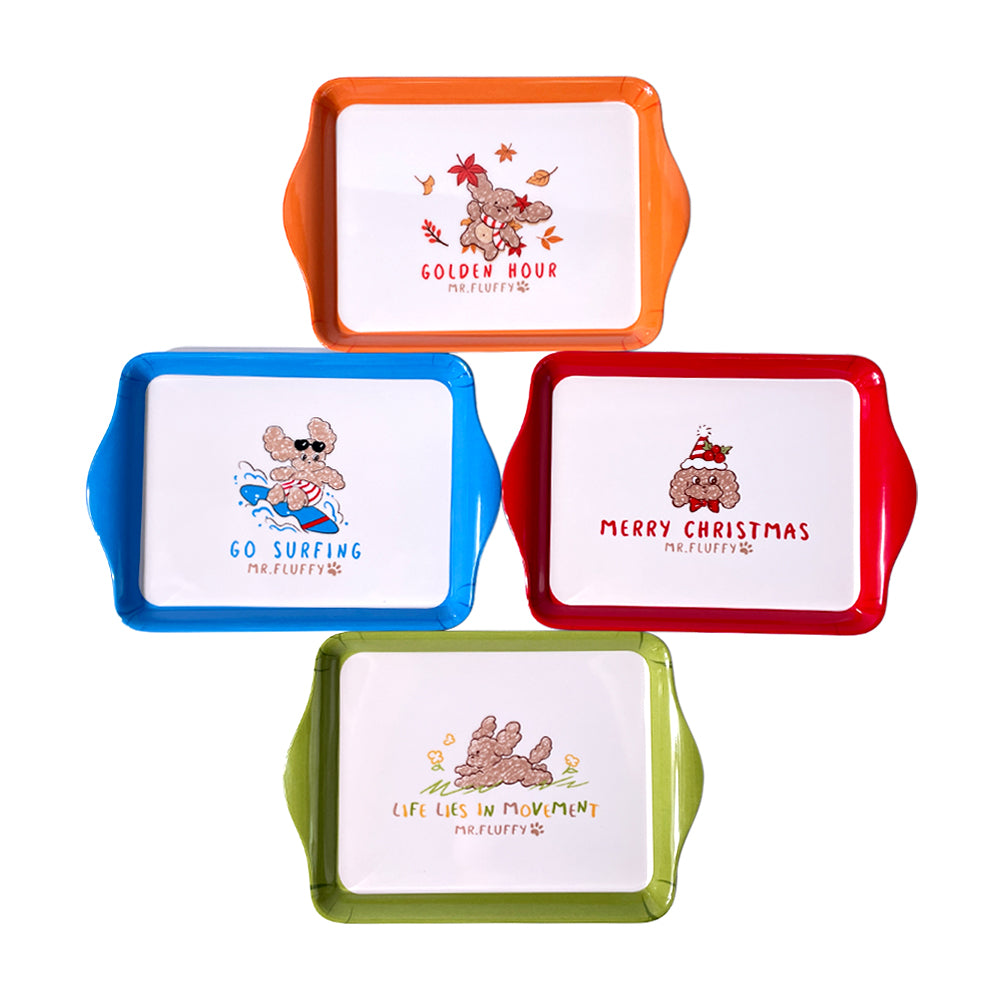 Melamine Ins-Style Tray - Water Cup, Fruit Snack Plate, Coffee Plastic Storage Dish, Kids Food Photography Plate, Dining Plate