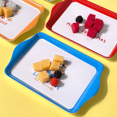 Melamine Ins-Style Tray - Water Cup, Fruit Snack Plate, Coffee Plastic Storage Dish, Kids Food Photography Plate, Dining Plate