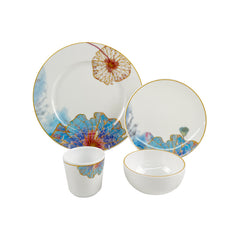 Wholesale European Luxury Fine White like Ceramic Rustic Tableware Sets Melamine Dinnerware Set For Homeware