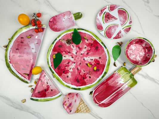 Watermelon design cutlery set