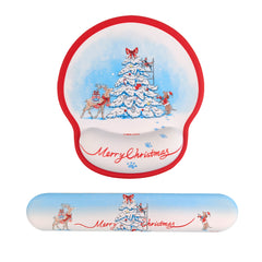 Himake Mr. Fluffy Teddy Dog Embroidery Oversized Crew Neck Sweatshirt - Heavyweight Cotton Fleece Navy Blue Winter Pullover for Casual Daily Wear