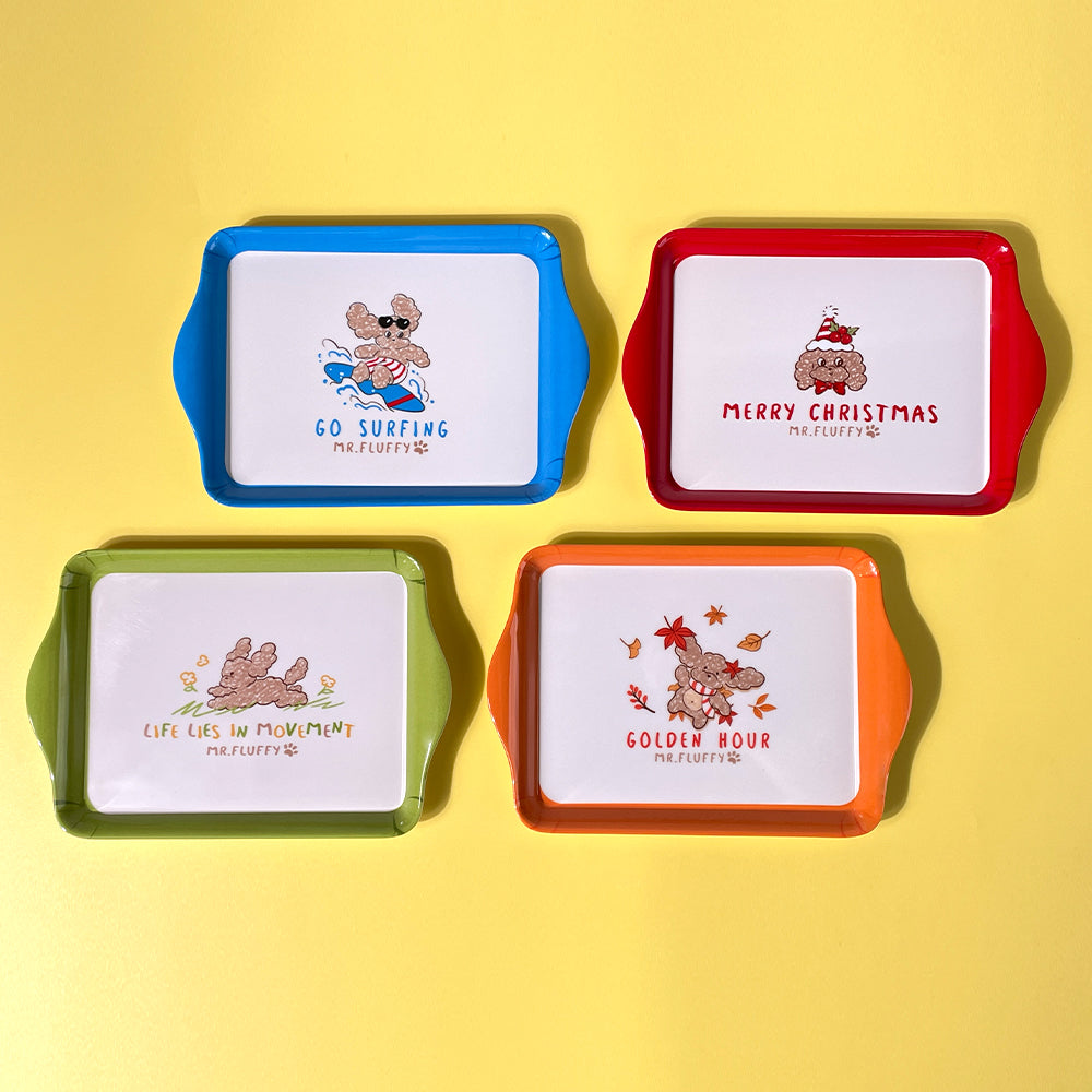 Mr. Fluffy tray colour designs; choose a colour or pack option before ordering
