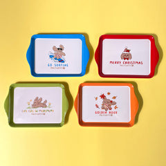 Mr. Fluffy tray colour designs; choose a colour or pack option before ordering