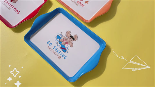 Melamine Ins-Style Tray - Water Cup, Fruit Snack Plate, Coffee Plastic Storage Dish, Kids Food Photography Plate, Dining Plate